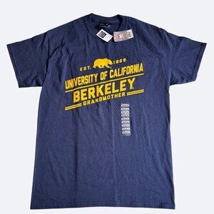 University of‎ California Grandmother T-shirt Size M Blue NWT Cotton Blue